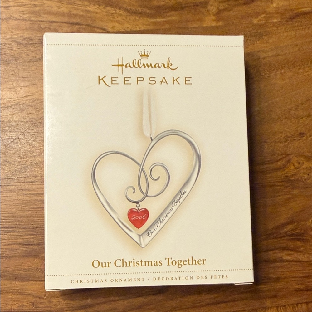 Hallmark 2006 Keepsake ‘Our Christmas Together’ Heart Ornament